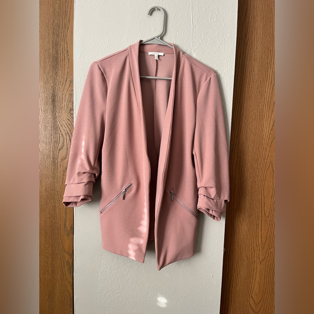 Maurices Blush Pink Open-Front Blazer